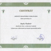 Certifikát IFV